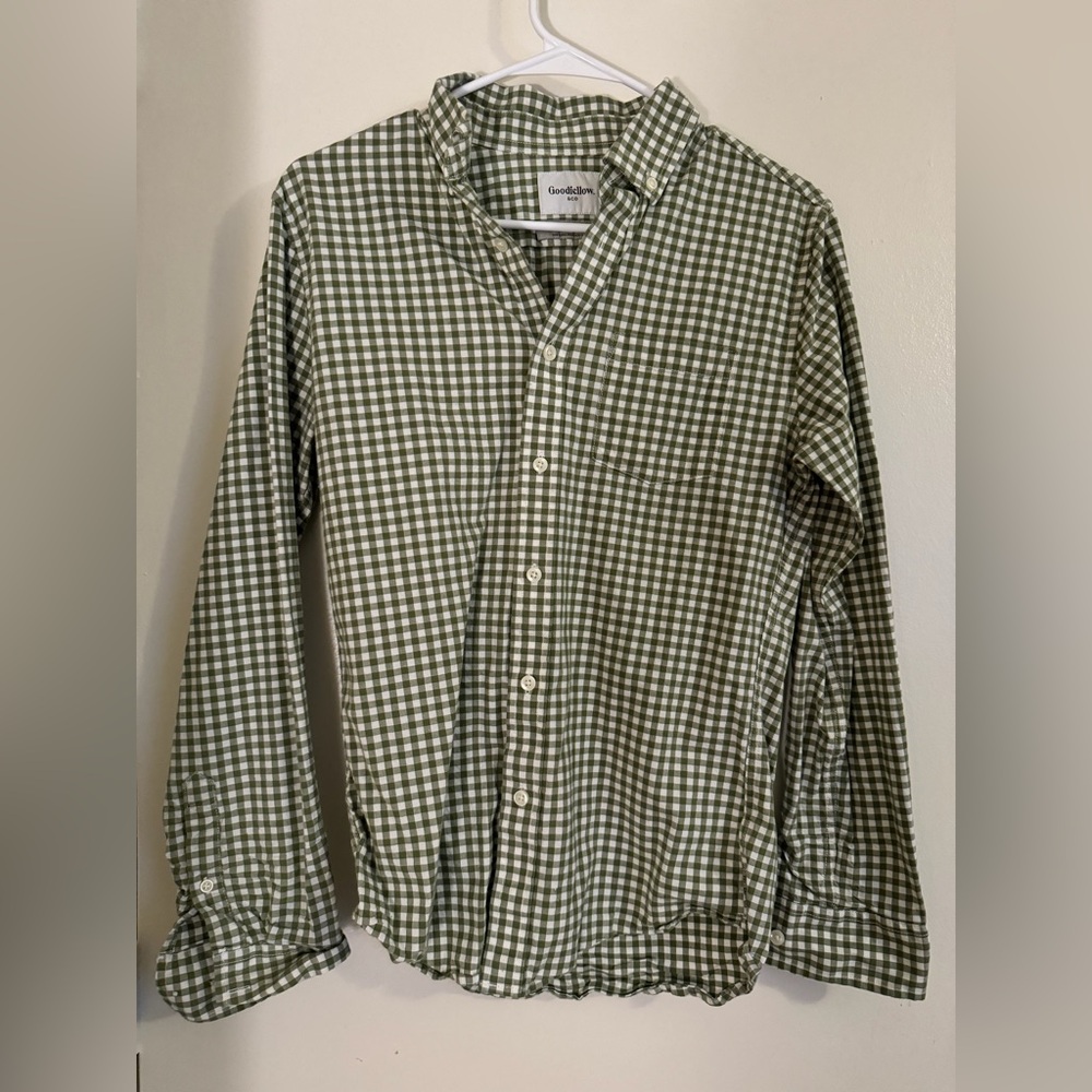 Goodfellow Checkered Mens Dress Shirt
